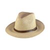 Ψάθινο Καπέλο Fedora με PU ζώνη για άνδρες και γυναίκες