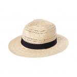 Ψάθινο Καπέλο Fedora για άνδρες και γυναίκες με υφασμάτινη κορδέλα