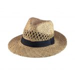 Ψάθινο Καπέλο Panama για άνδρες και γυναίκες με υφασμάτινη κορδέλα