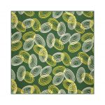 Μαντήλι Γυναικείο Σατέν τετράγωνο με εμπριμέ οβάλ μοτίβο